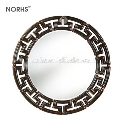 Polyurethane material round decorative face mirror for wall design mirror decorative living room